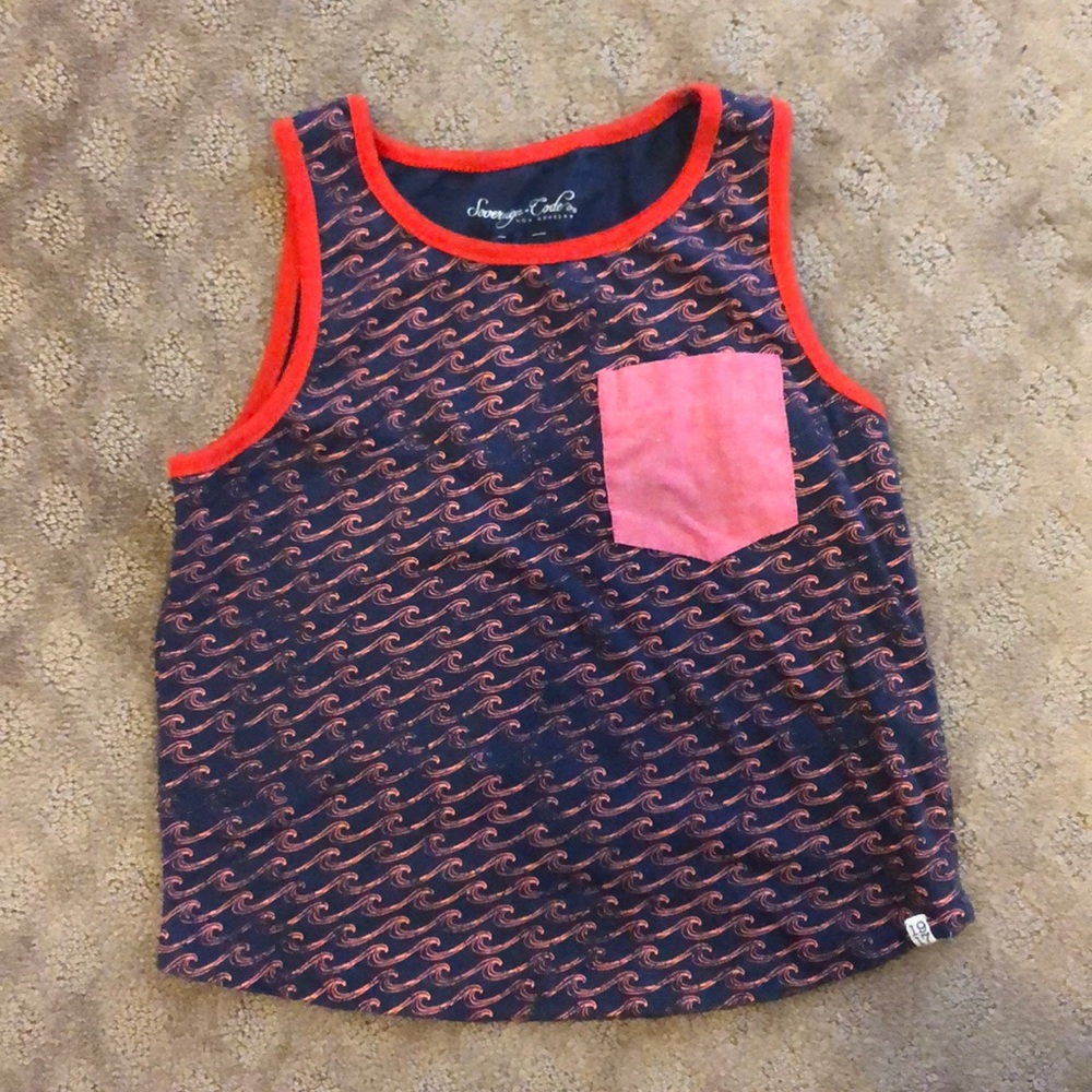 Boys waves tank top